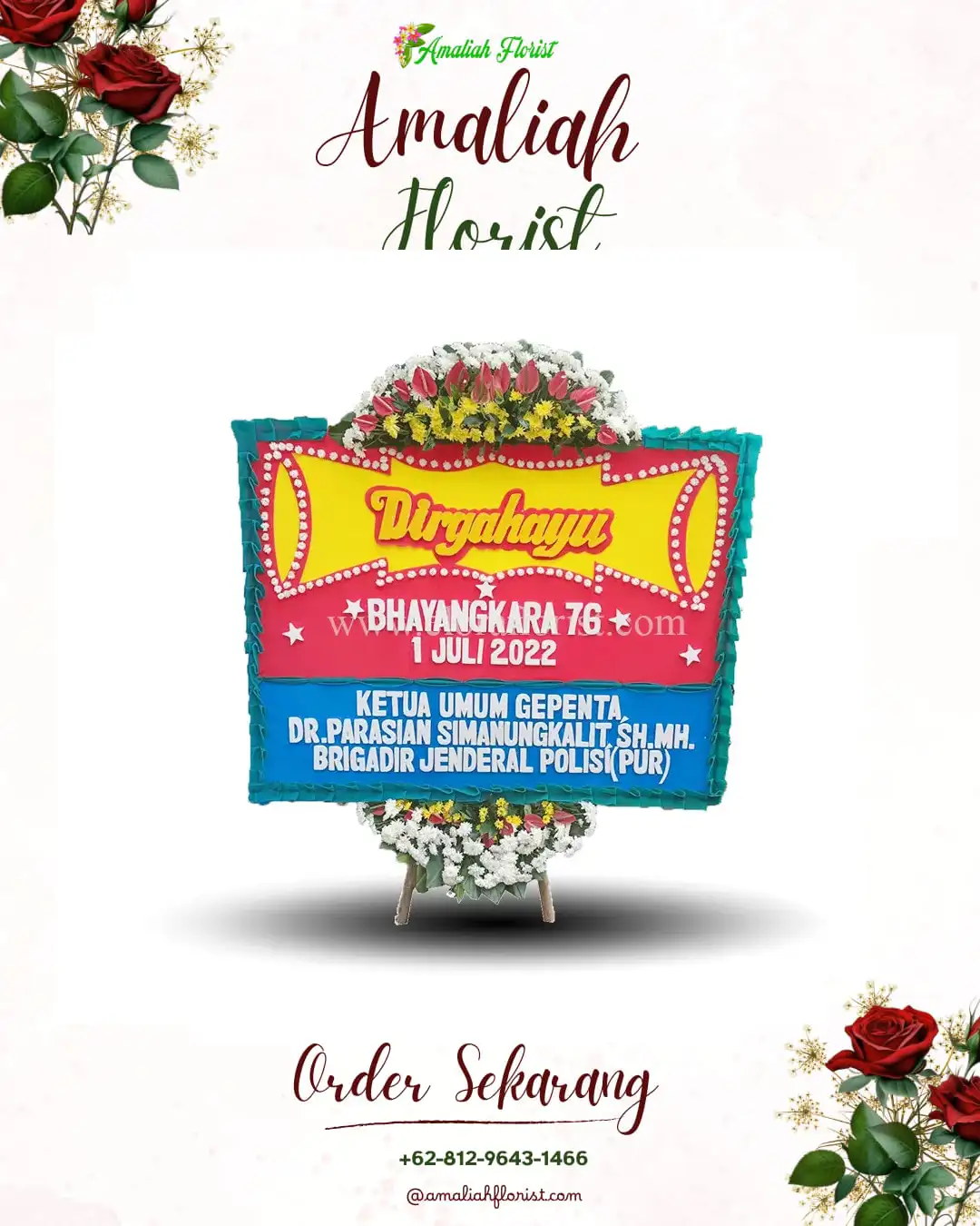 Papan Bunga HUT Ulang Tahun Langkapura Baru